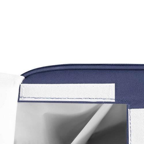 Geanta picnic, termoizolanta, impermeabila, cu maner, albastru, 35x23x35 cm, Isotrade