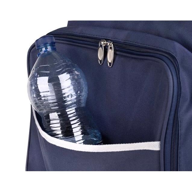 Geanta picnic, termoizolanta, impermeabila, cu maner, albastru, 35x23x35 cm, Isotrade