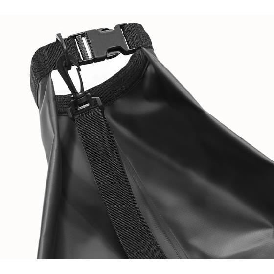 Geanta/rucsac camping, impermeabila, curea umar, PVC, negru, 30 L, 41.5x57 cm, Isotrade