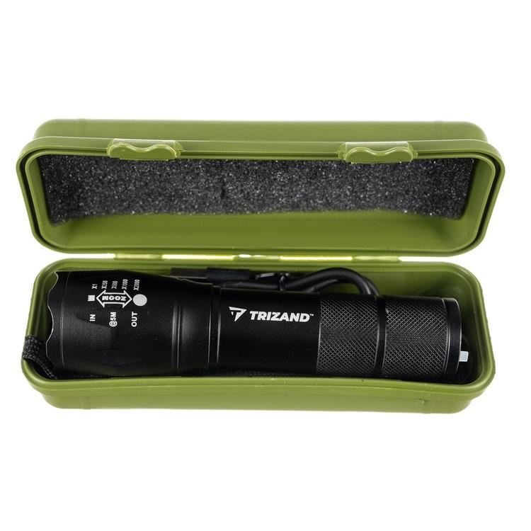 Lanterna aluminiu, LED CREE, Powerbank, zoom, 5 W, USB, Trizand