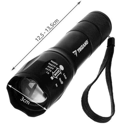 Lanterna aluminiu, LED CREE, Powerbank, zoom, 5 W, USB, Trizand