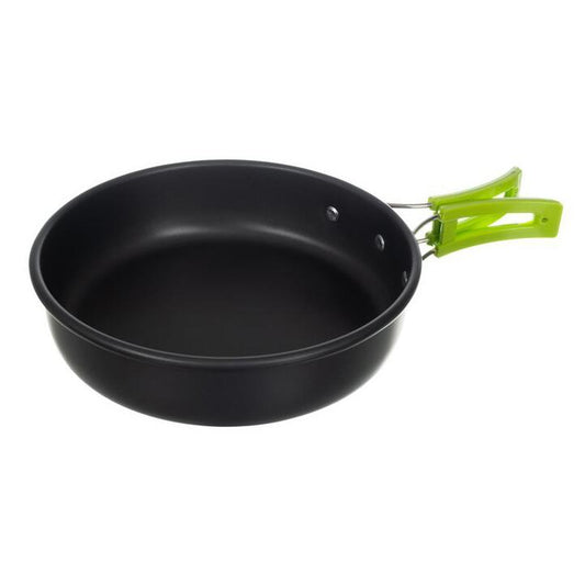 Oală, tigaie, ibric, tacâmuri si câni, Isotrade, turistic, camping, set 18 piese