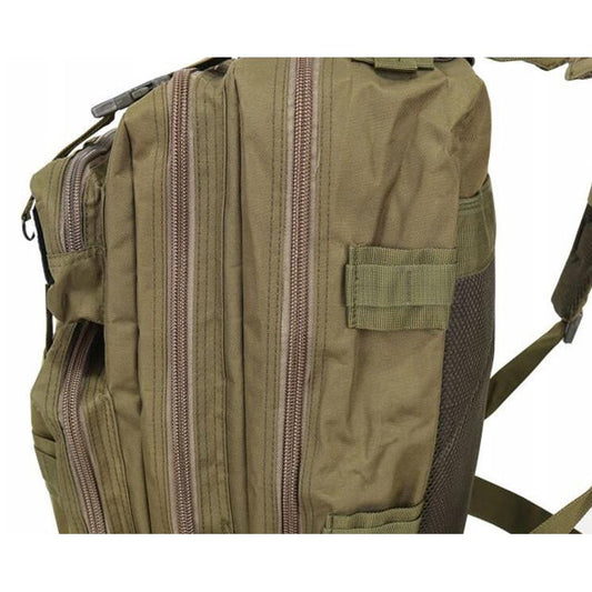 Ghiozdan/rucsac tactic, Trizand, 5 compartimente, poliester 600D, verde, 35 L, 37x29x55 cm