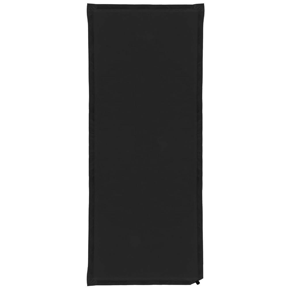 Saltea camping auto-gonflabila, poliester si spuma PU, negru, 180x50 cm, Springos