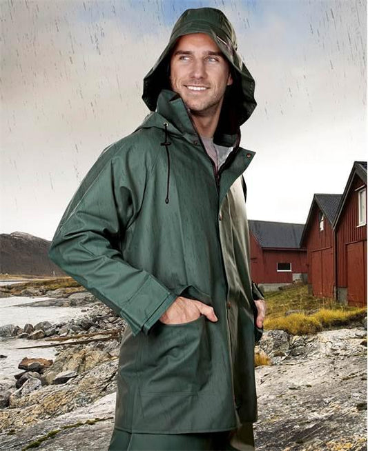 Jachetă ploaie unisex AAQ verde - Hai-afara.com I Echipament de trekking, drumeții, cățărări, outdoor