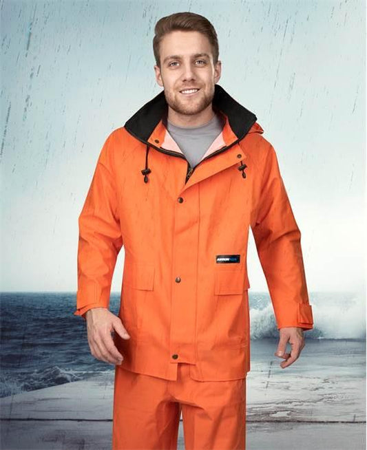 Jachetă ploaie unisex AAQ portocalie - Hai-afara.com I Echipament de trekking, drumeții, cățărări, outdoor