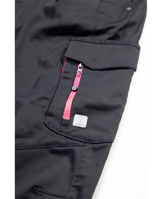 Pantaloni damă Floret negru-roz - Hai-afara.com I Echipament de trekking, drumeții, cățărări, outdoor