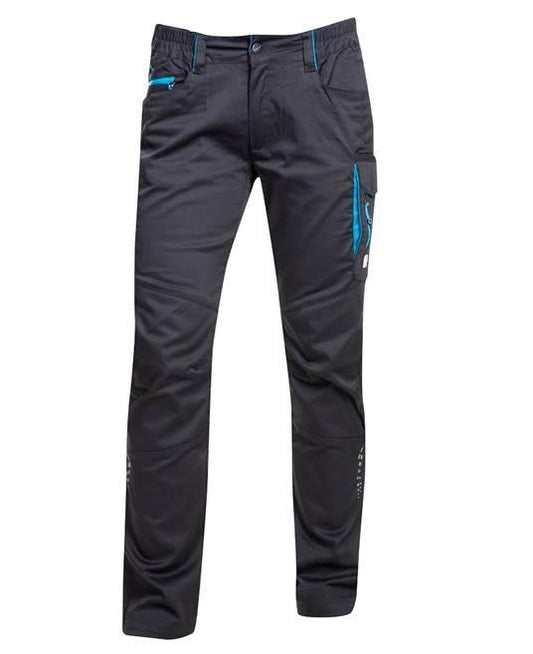 Pantaloni damă Floret negru-bleu - Hai-afara.com I Echipament de trekking, drumeții, cățărări, outdoor