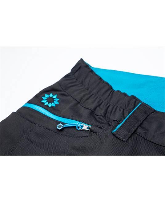 Pantaloni damă Floret negru-bleu - Hai-afara.com I Echipament de trekking, drumeții, cățărări, outdoor