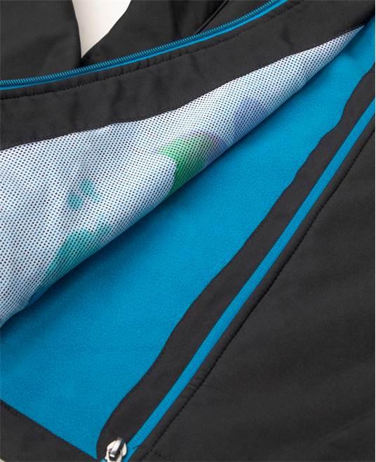 Jachetă damă softshell Floret negru-turcoaz - Hai-afara.com I Echipament de trekking, drumeții, cățărări, outdoor