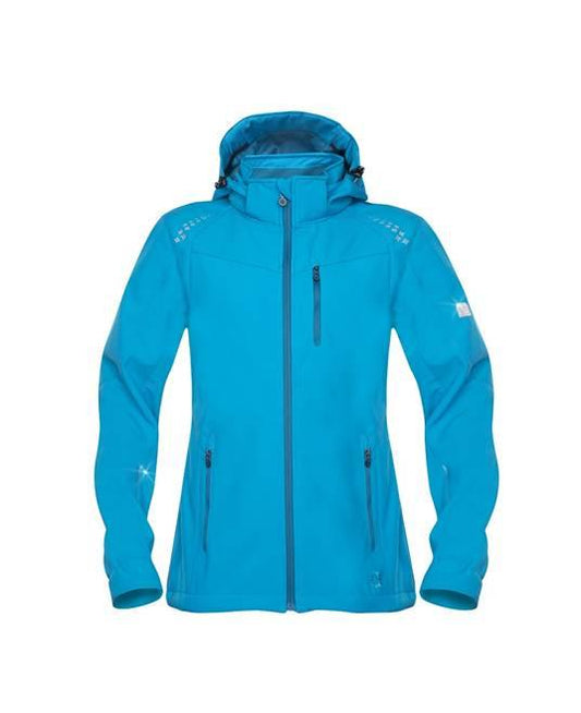 Jachetă damă softshell Floret turcoaz - Hai-afara.com I Echipament de trekking, drumeții, cățărări, outdoor