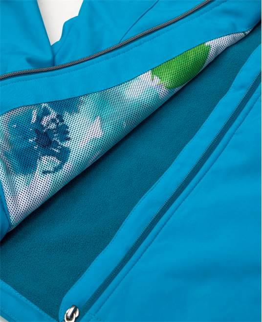 Jachetă damă softshell Floret turcoaz - Hai-afara.com I Echipament de trekking, drumeții, cățărări, outdoor