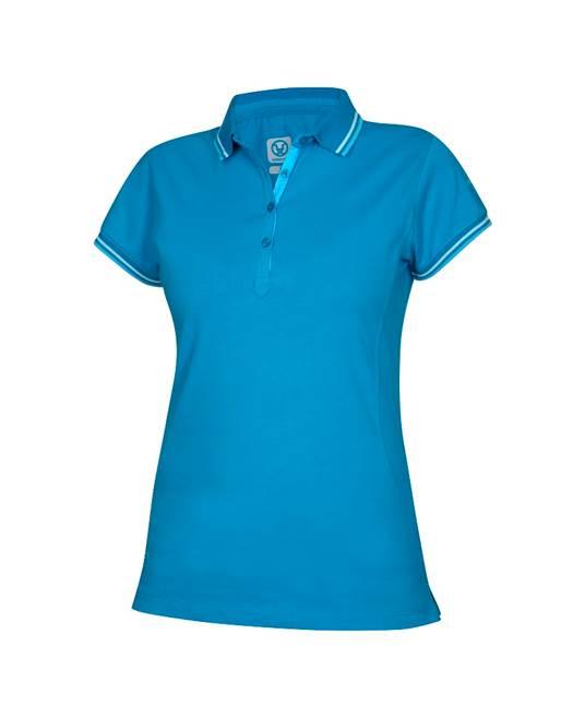 Tricou polo damă Floret albastru - Hai-afara.com I Echipament de trekking, drumeții, cățărări, outdoor