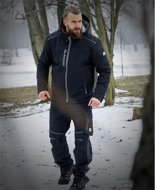 Jachetă iarnă bărbați softshell Vision negru - Hai-afara.com I Echipament de trekking, drumeții, cățărări, outdoor