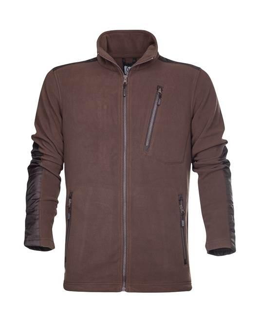 Jachetă unisex fleece 4Tech maro - Hai-afara.com I Echipament de trekking, drumeții, cățărări, outdoor