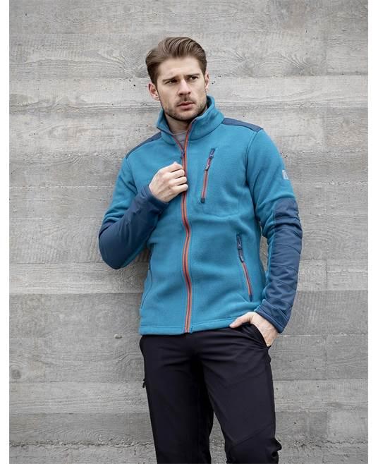 Jachetă unisex fleece 4Tech albastru petrol - Hai-afara.com I Echipament de trekking, drumeții, cățărări, outdoor