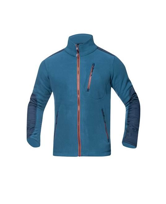 Jachetă unisex fleece 4Tech albastru petrol - Hai-afara.com I Echipament de trekking, drumeții, cățărări, outdoor