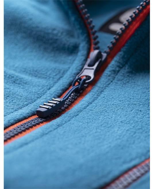 Jachetă unisex fleece 4Tech albastru petrol - Hai-afara.com I Echipament de trekking, drumeții, cățărări, outdoor