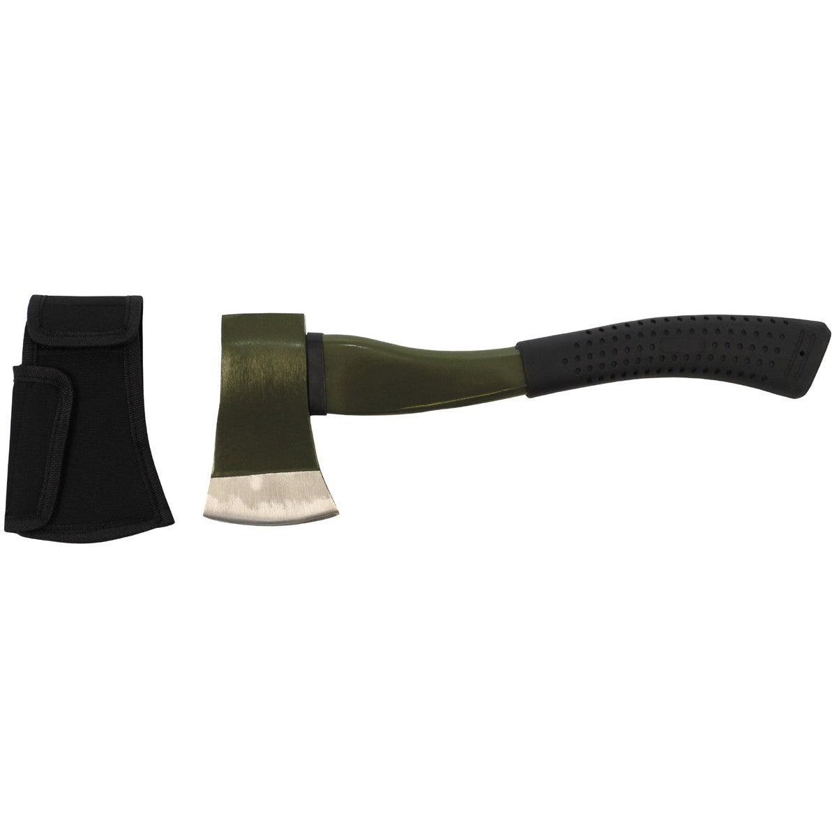 Topor camping deluxe cu husa, 38 cm - Hai-afara.com I Echipament de trekking, drumeții, cățărări, outdoor