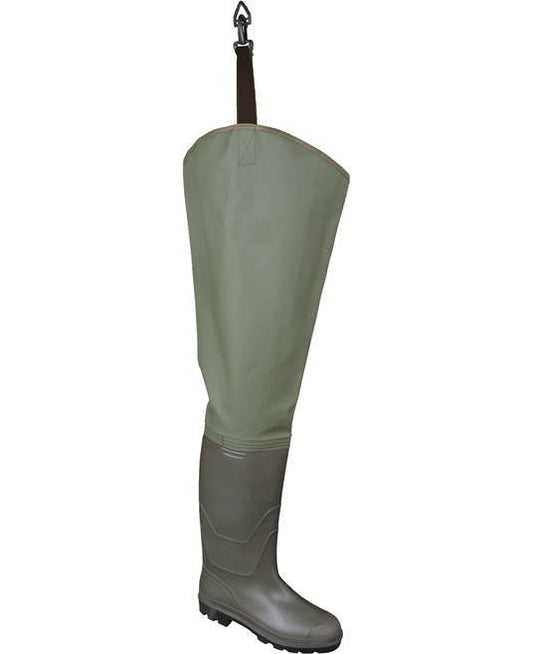 Cizme de șold pentru pescuit din PVC verde