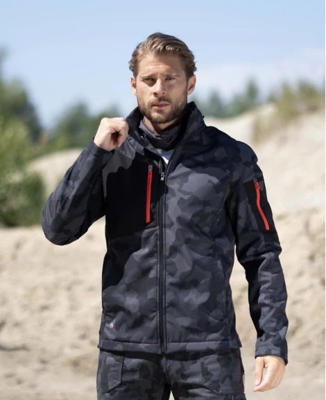 Jachetă softshell ARDON®CREATRON®CAMO negru