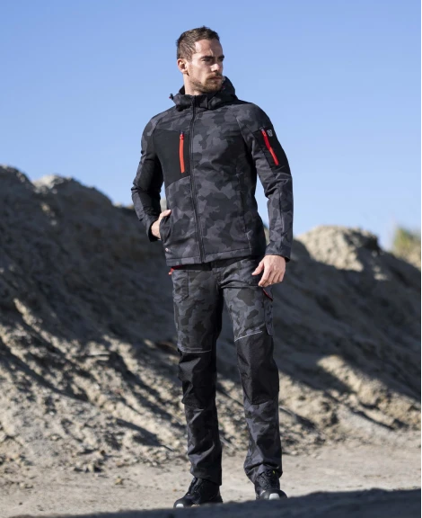 Jachetă softshell ARDON®CREATRON®CAMO negru