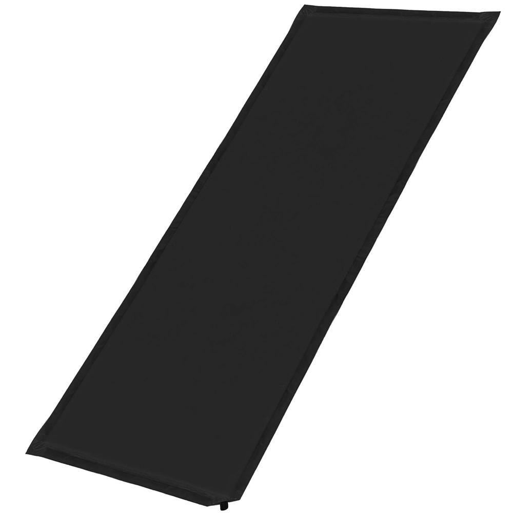 Saltea camping auto-gonflabila, poliester si spuma PU, negru, 180x50 cm, Springos