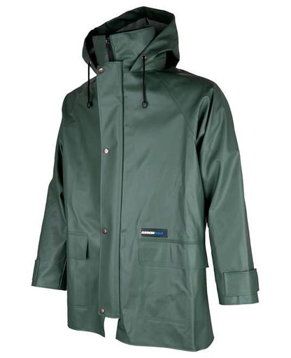 Jachetă ploaie unisex AAQ verde - Hai-afara.com I Echipament de trekking, drumeții, cățărări, outdoor