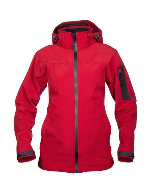 Jacheta damă softshell Anima roșie - Hai-afara.com I Echipament de trekking, drumeții, cățărări, outdoor
