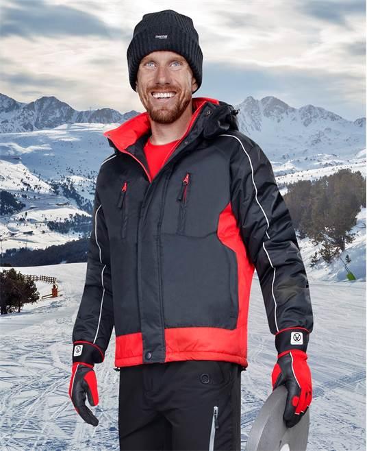 Jachetă iarnă Arpad negru-roșu - Hai-afara.com I Echipament de trekking, drumeții, cățărări, outdoor