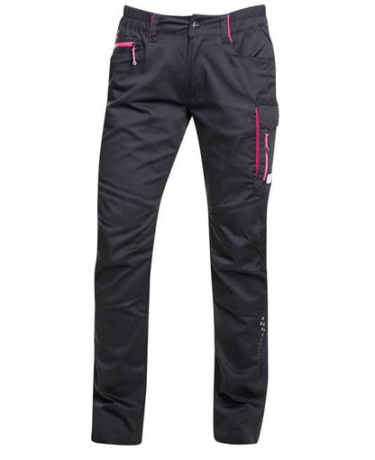 Pantaloni damă Floret negru-roz - Hai-afara.com I Echipament de trekking, drumeții, cățărări, outdoor