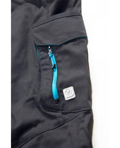 Pantaloni damă Floret negru-bleu - Hai-afara.com I Echipament de trekking, drumeții, cățărări, outdoor