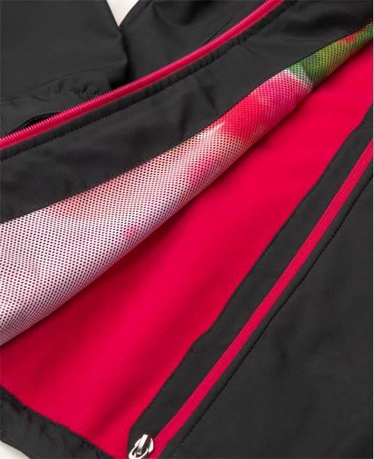Jachetă damă softshell Floret negru-roz - Hai-afara.com I Echipament de trekking, drumeții, cățărări, outdoor