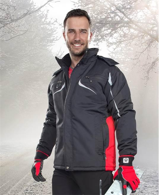 Jachetă bărbați iarnă Philip negru-roșu - Hai-afara.com I Echipament de trekking, drumeții, cățărări, outdoor