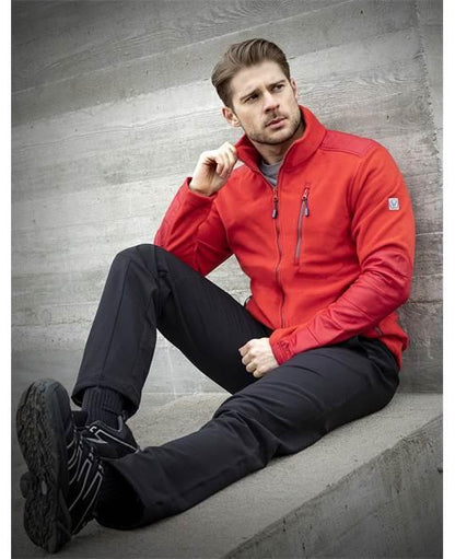 Jachetă unisex fleece 4Tech roșie - Hai-afara.com I Echipament de trekking, drumeții, cățărări, outdoor