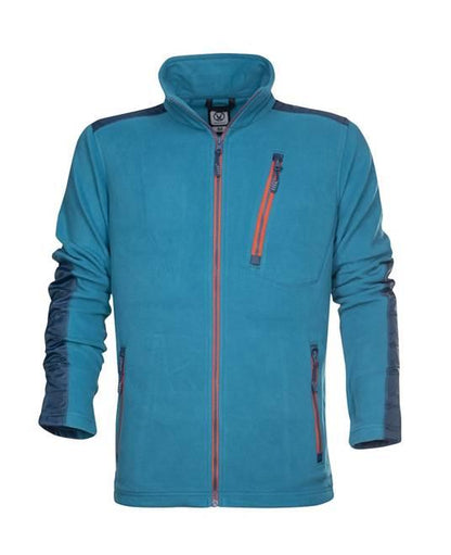 Jachetă unisex fleece 4Tech albastru petrol - Hai-afara.com I Echipament de trekking, drumeții, cățărări, outdoor